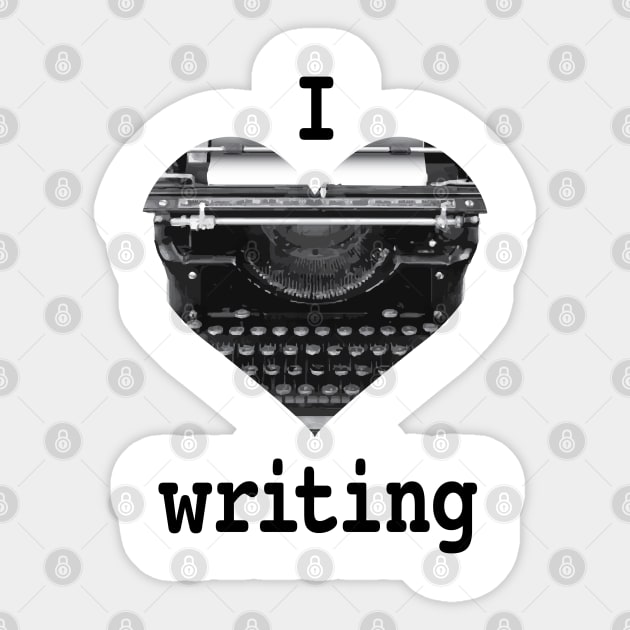 I Heart Writing Sticker by Buffyandrews